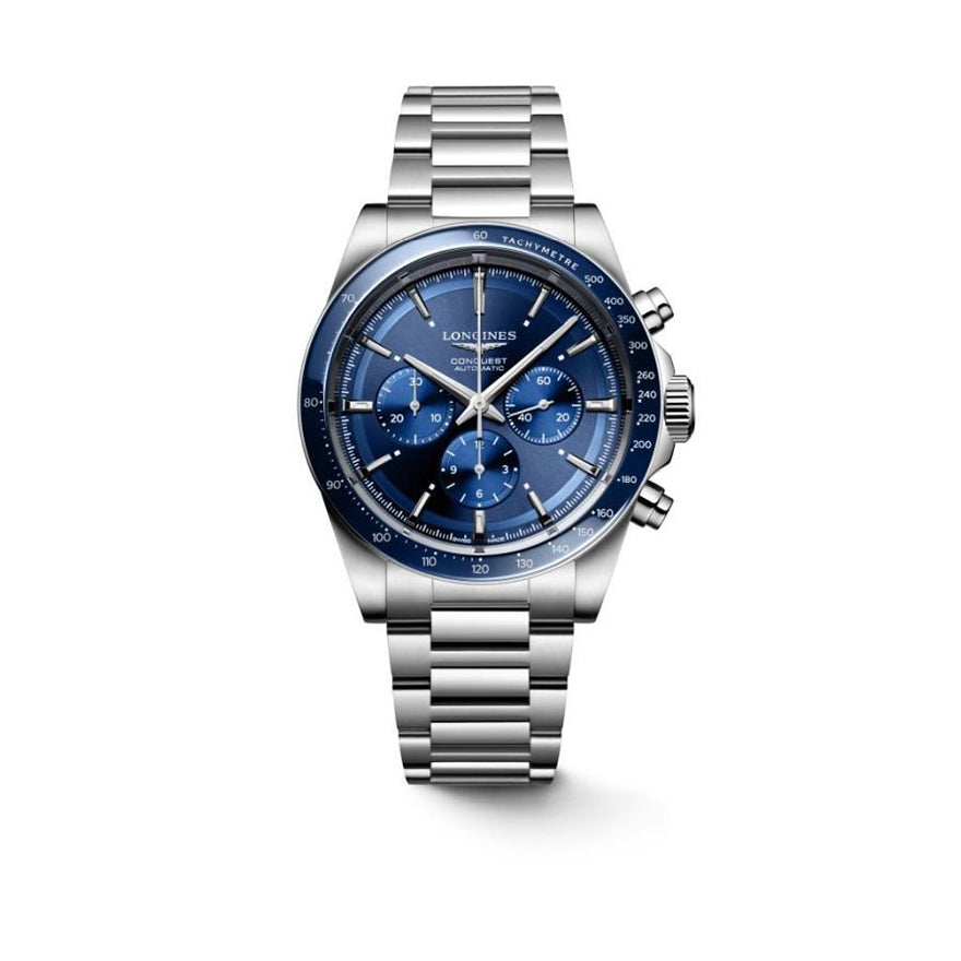 Longines Conquest Chronograph Blue Dial Watch | L38354926