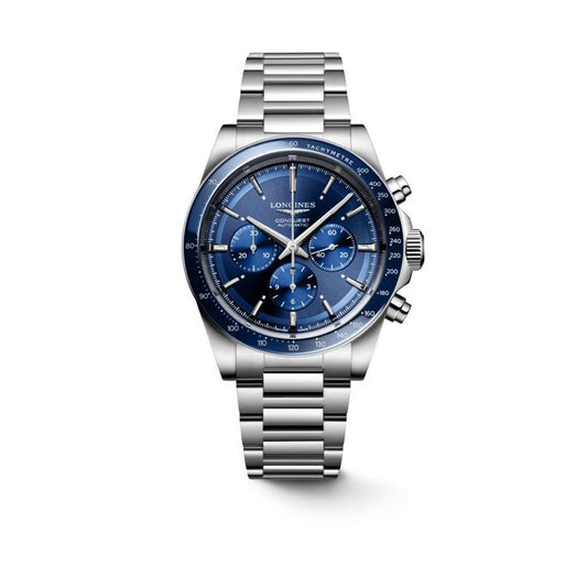 Longines Conquest Chronograph Blue Dial Watch | L38354926