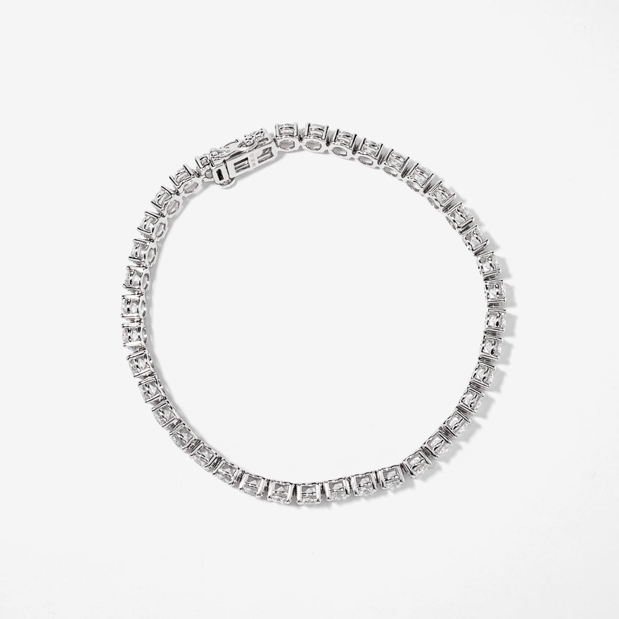 Lab Grown Diamond Tennis Bracelet in 14K White Gold (10.00 ct tw)