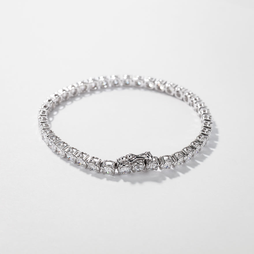 Lab Grown Diamond Tennis Bracelet in 14K White Gold (10.00 ct tw