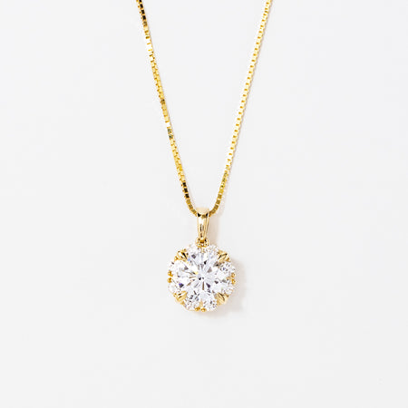 Lab Grown Diamond Necklace in 14K Yellow Gold (1.34 ct tw