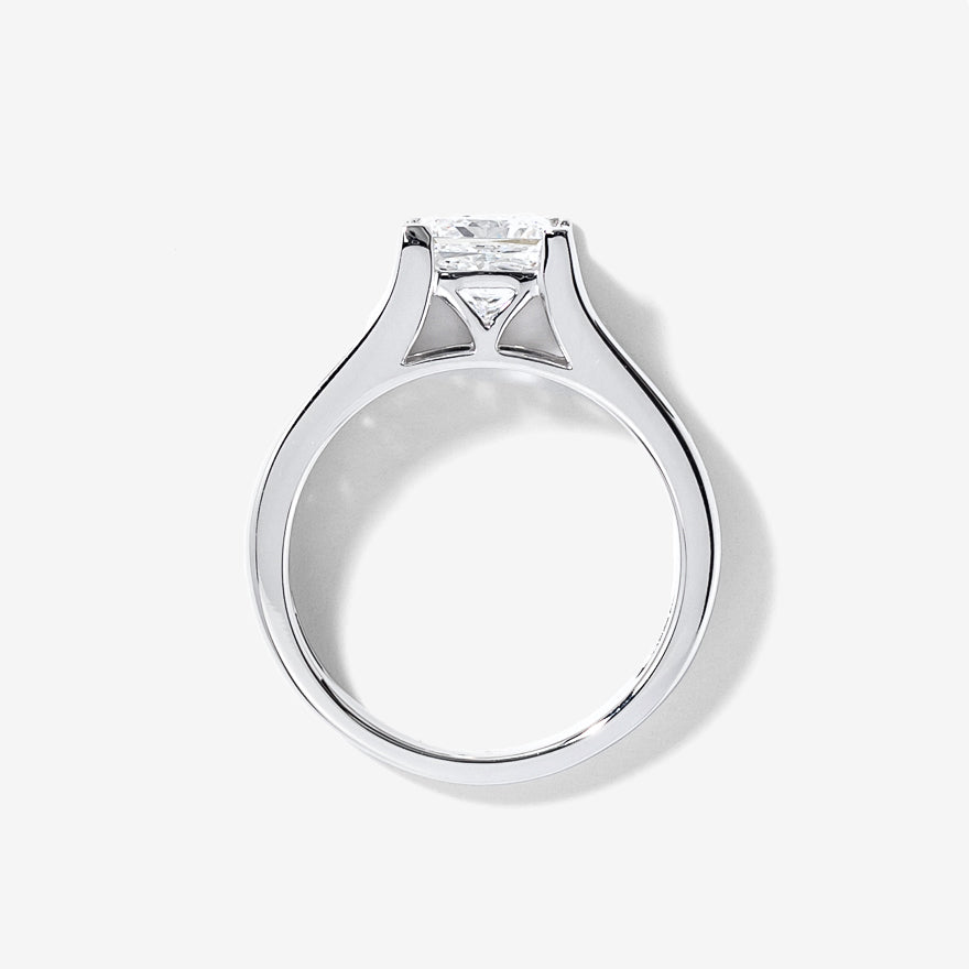 Lab Grown Princess Cut Diamond Engagement Ring (2.60 ct tw)