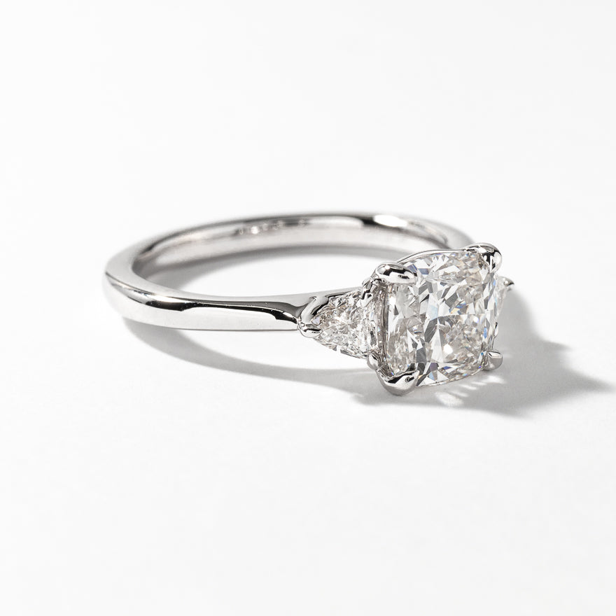 Lab Grown Cushion Cut Diamond Engagement Ring in 14K White Gold (1.83 ct tw)