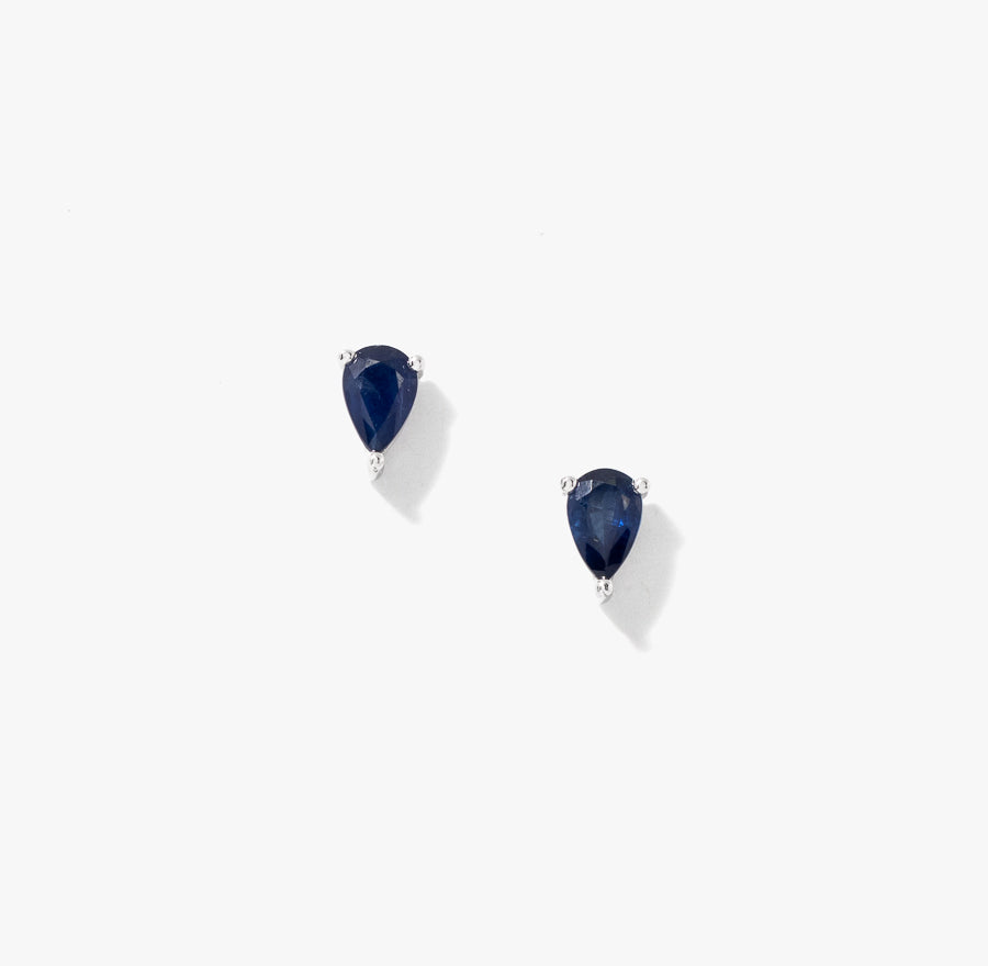 Multi-Look Sapphire Earrings in 10K White Gold