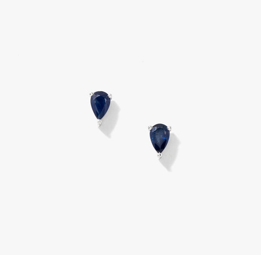Multi-Look Sapphire Earrings in 10K White Gold