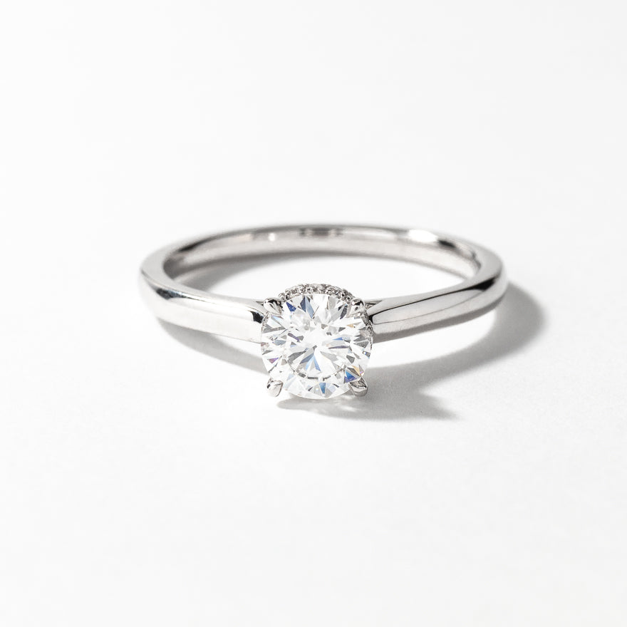 Lab Grown Diamond Promise Ring in 14K White Gold (0.56 ct tw)