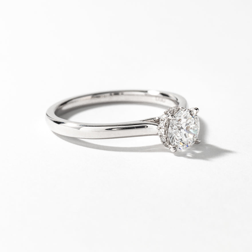 Lab Grown Diamond Promise Ring in 14K White Gold (0.56 ct tw)