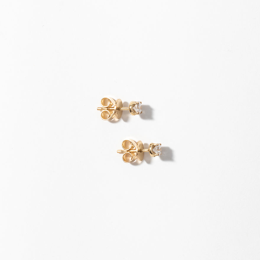 Lab Grown Diamond Stud Earrings in 14K Yellow Gold (0.30 ct tw)