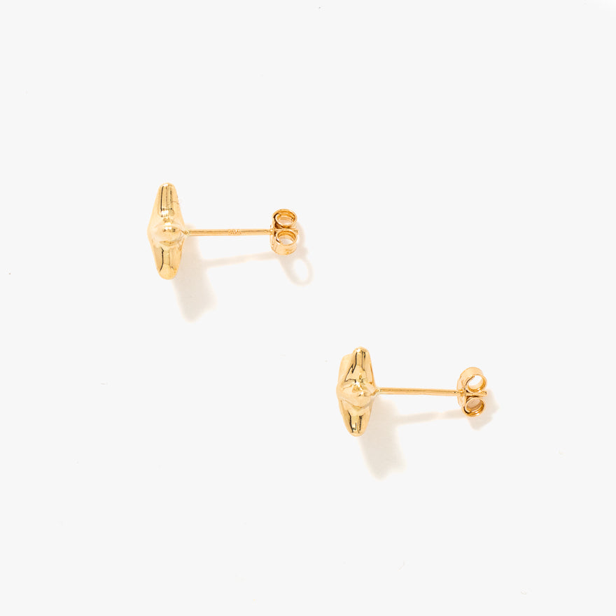 Starfish Stud Earrings in 14K Yellow Gold