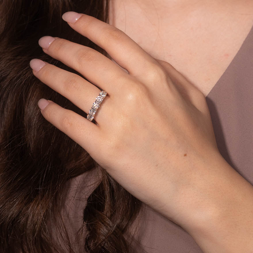 Diamond Anniversary Ring 14K White Gold (1.50 ct tw)