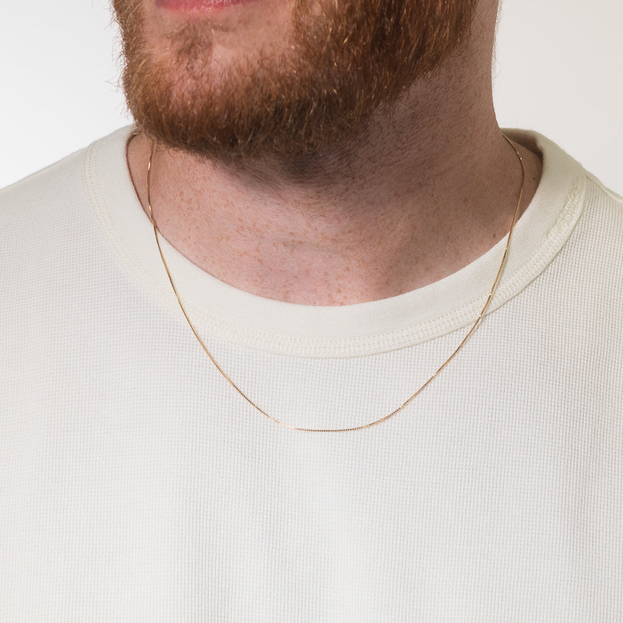 0.70mm Box Chain in 14K Yellow Gold (20")