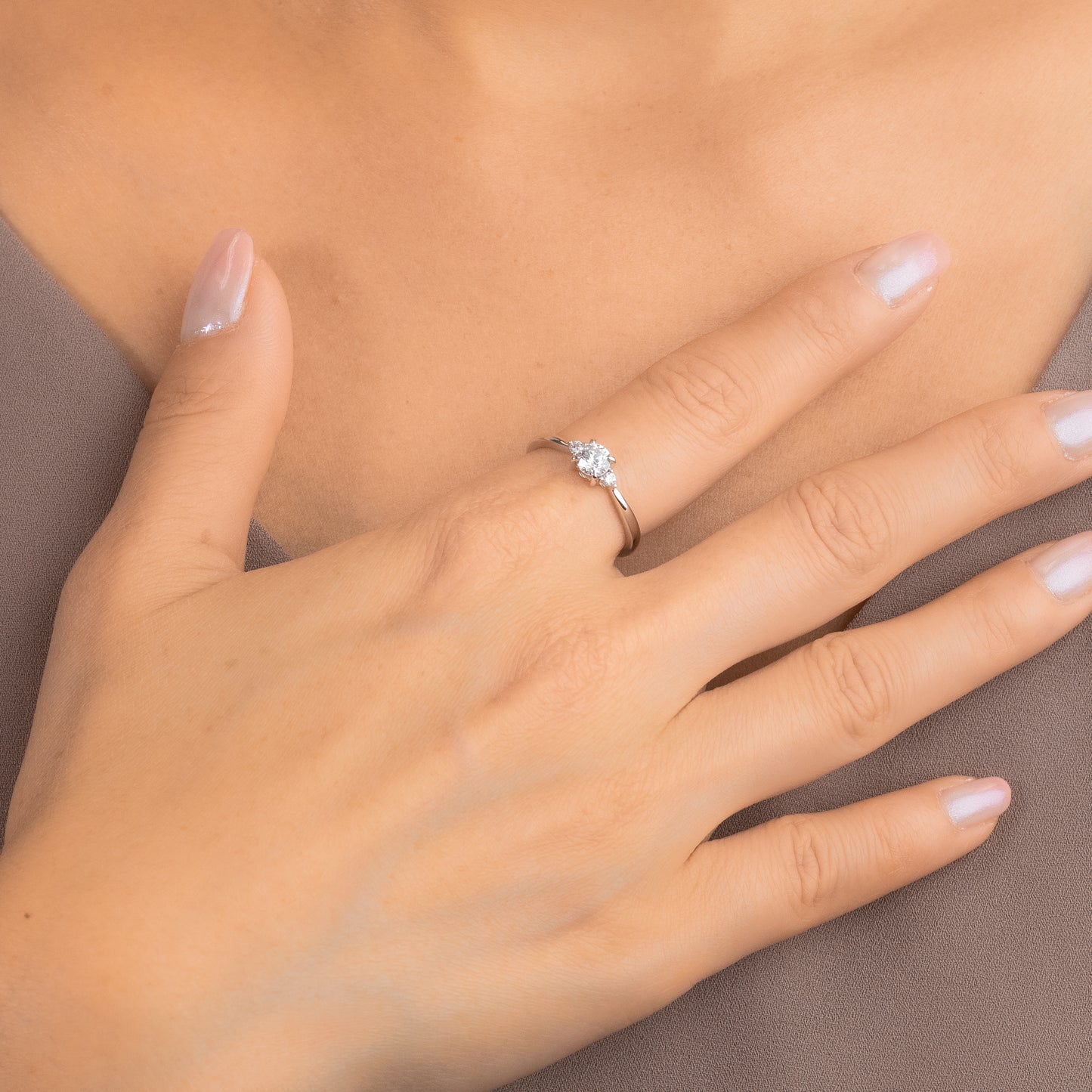 Lab Grown Diamond Promise Ring in 10K White Gold (0.36 ct tw)