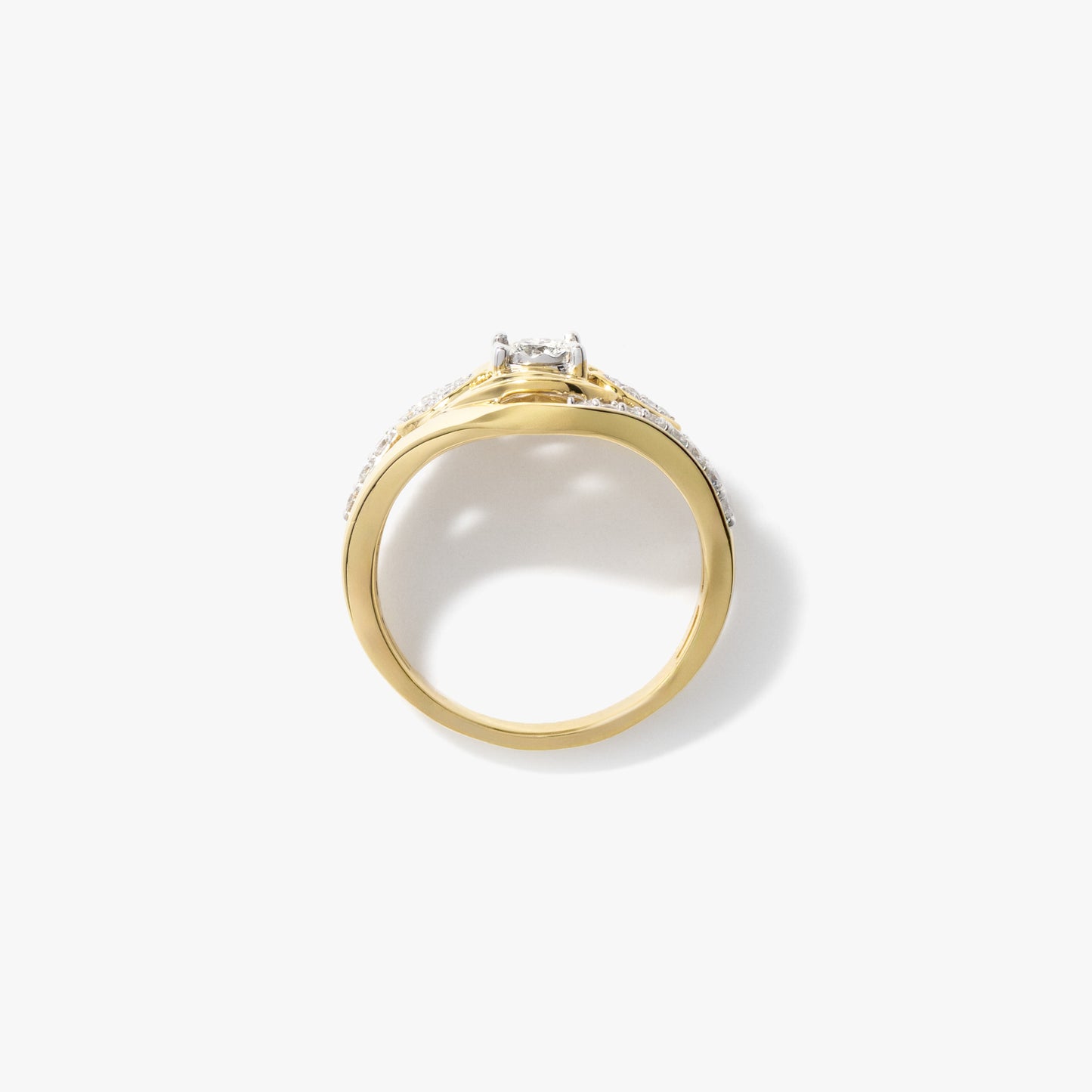 10K Yellow Gold Diamond Cluster Ring (0.37 ct tw)