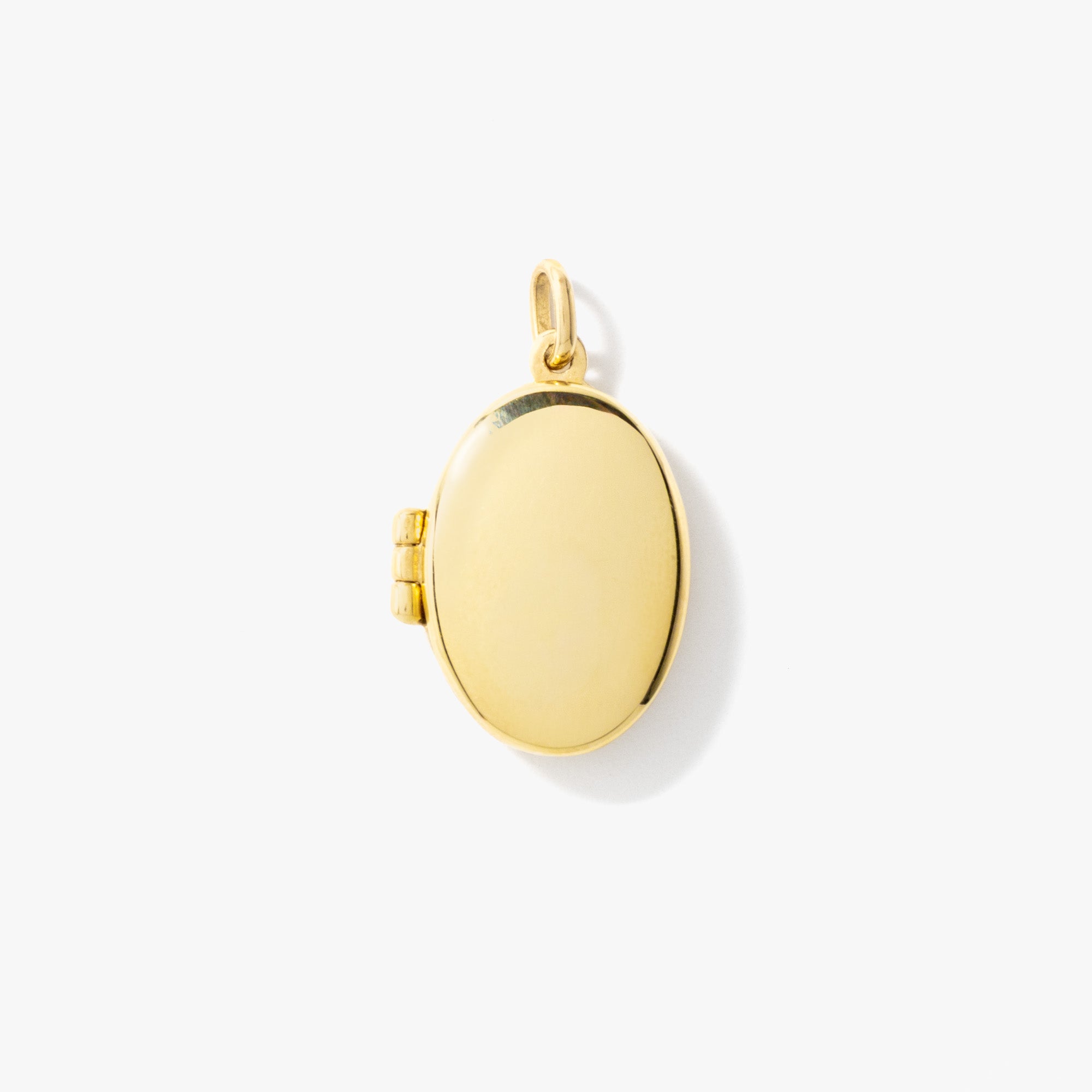 Oval Locket Pendant in 10K Yellow Gold