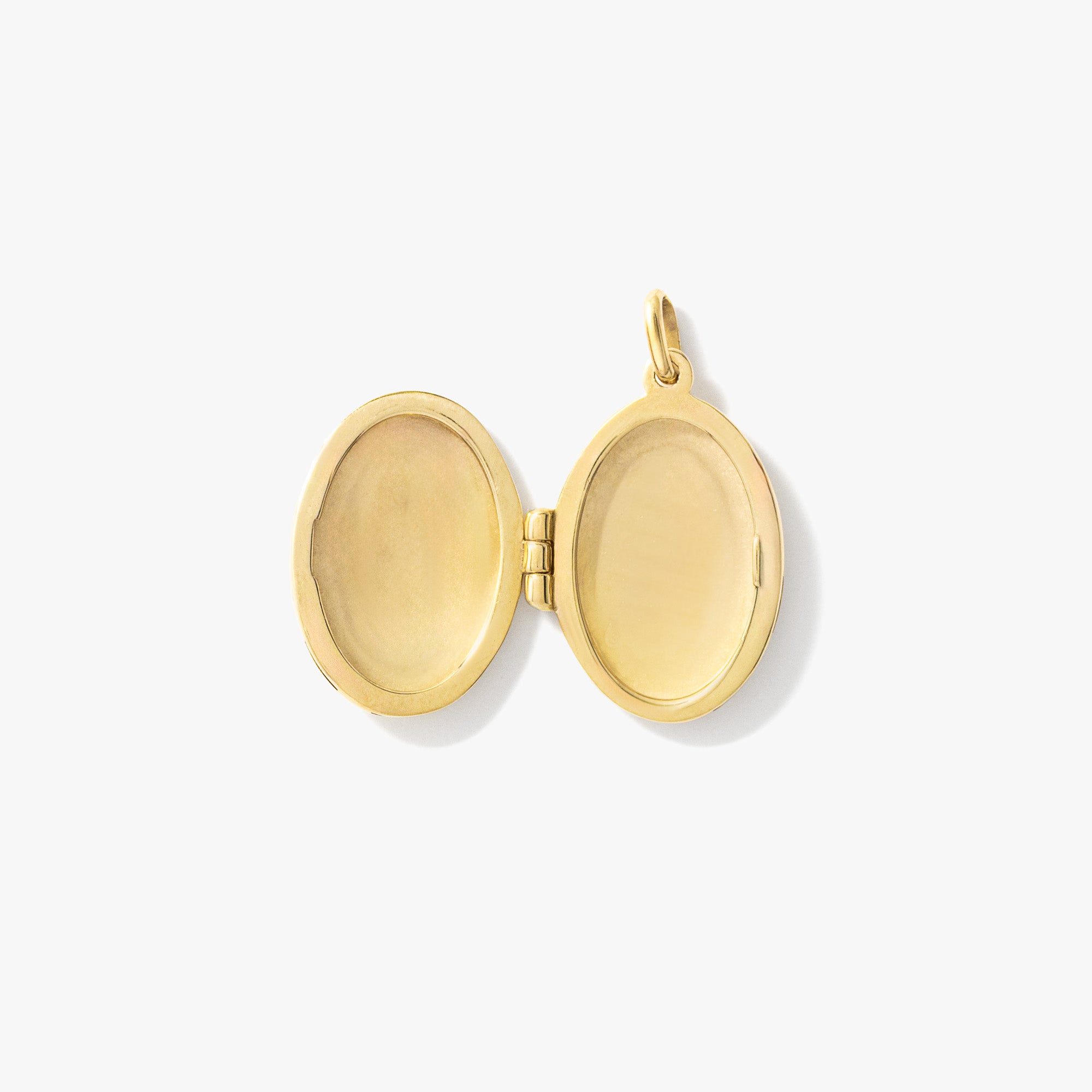 Oval Locket Pendant in 10K Yellow Gold