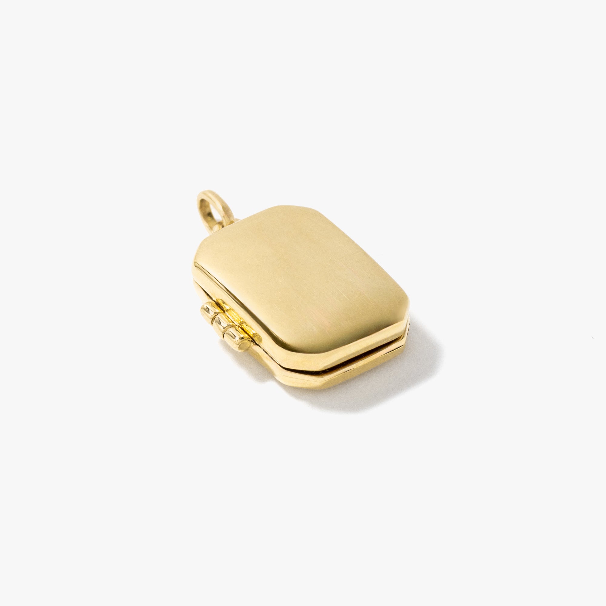 Rectangle Locket Pendant in 10K Yellow Gold