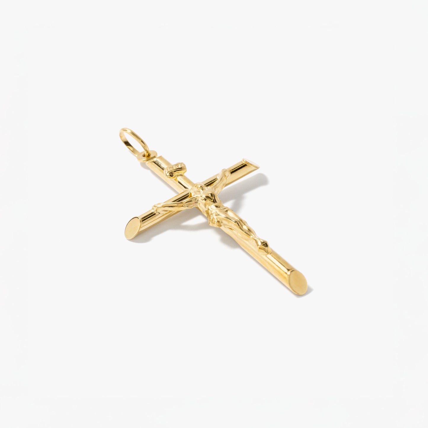 Crucifix Cross Pendant in 10K Yellow Gold