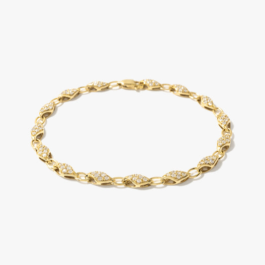 Diamond Bracelet in 10K Yellow Gold (1.00 ct tw)