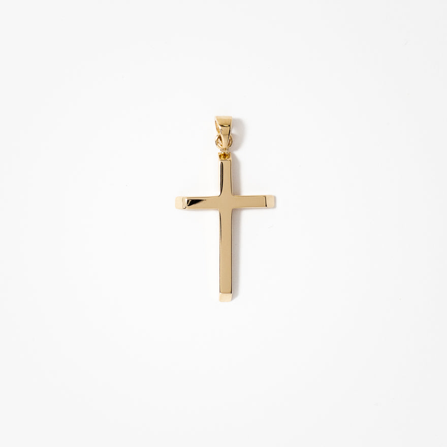 14K Yellow Gold Cross Pendant