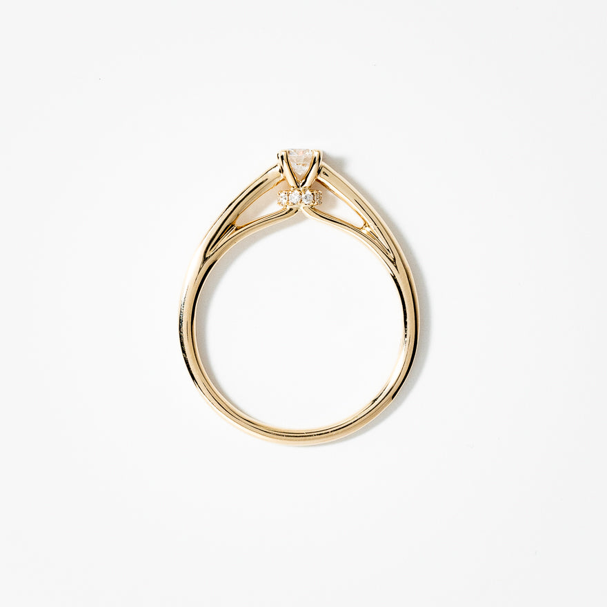 Lab Grown Diamond Promise Ring in 10K Yellow Gold (0.24 ct tw)