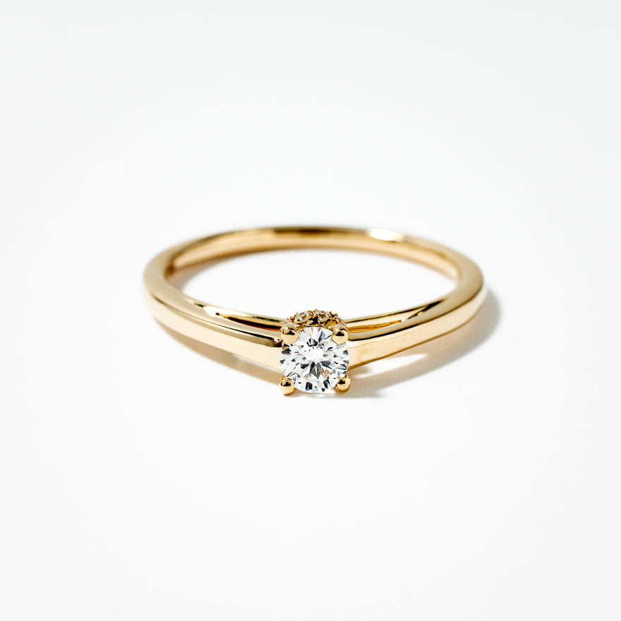 Lab Grown Diamond Promise Ring in 10K Yellow Gold (0.24 ct tw)