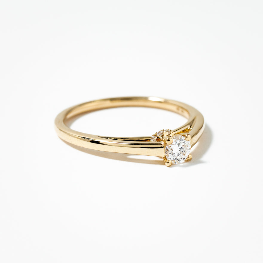 Lab Grown Diamond Promise Ring in 10K Yellow Gold (0.24 ct tw)