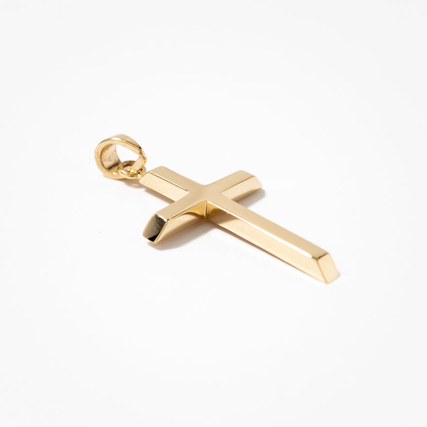 14K Yellow Gold Cross Pendant