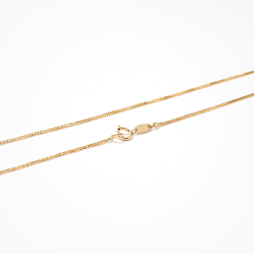 14K Yellow Gold 0.83mm Box Chain (18")