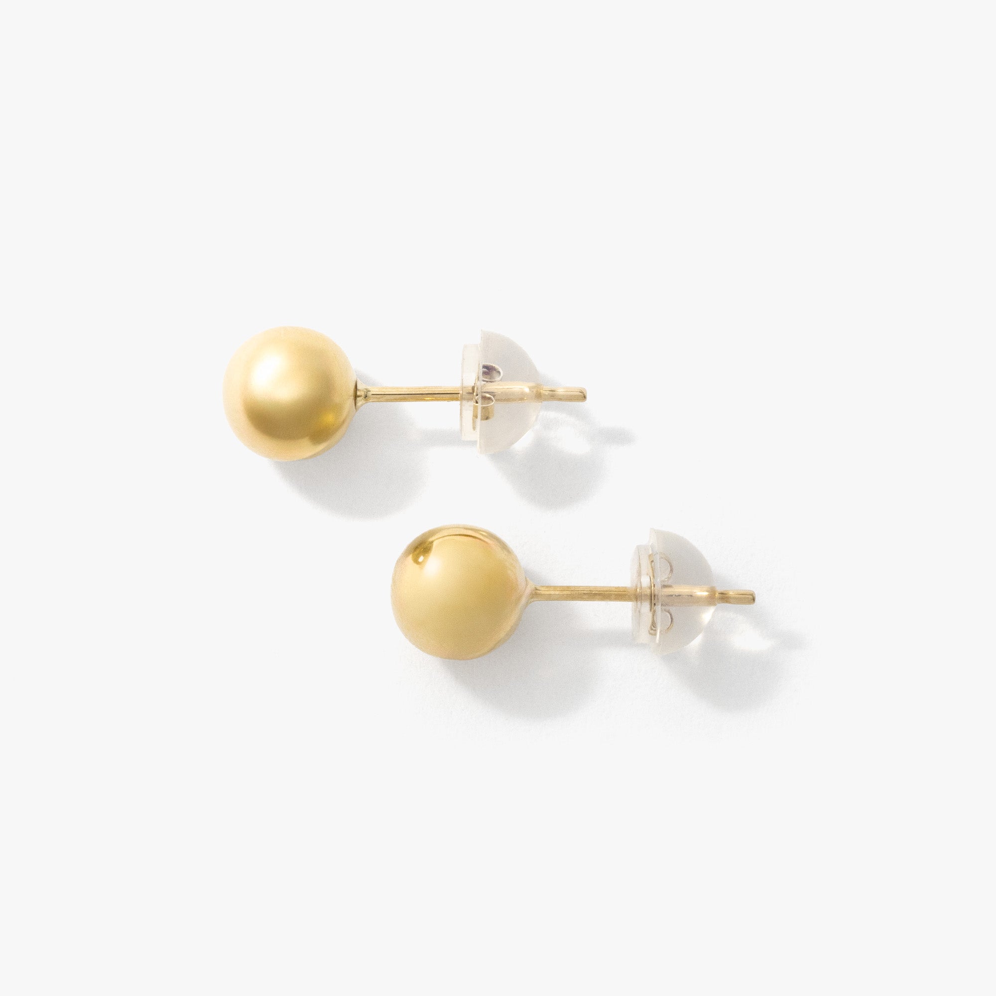 Ball Stud Earring in 10K Yellow Gold