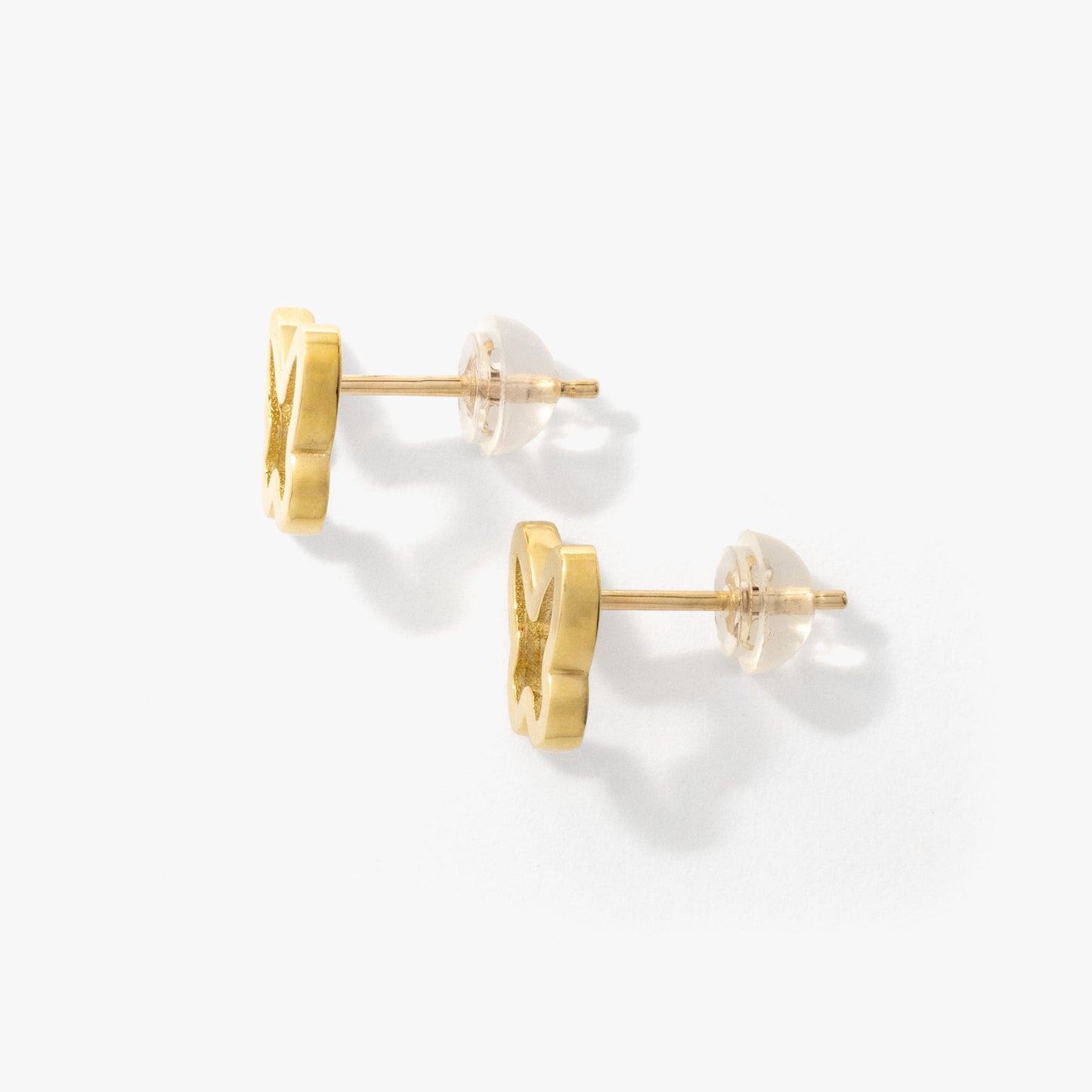 Butterfly Stud Earrings in 10K Yellow Gold