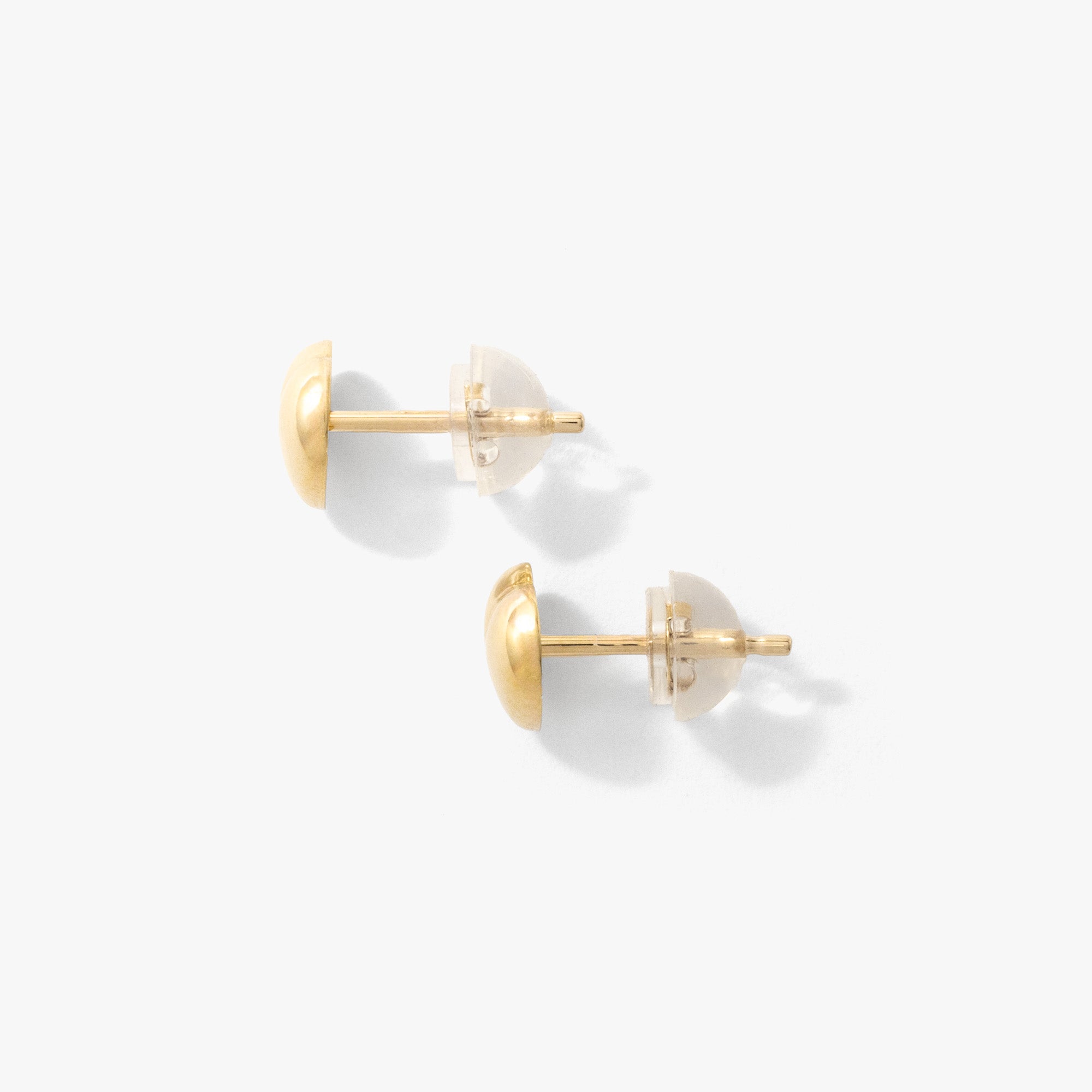 Heart Shape Stud Earring in 10K Yellow Gold