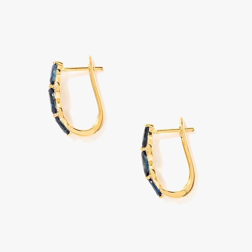 Sapphire Earrings in 10K Yellow Gold