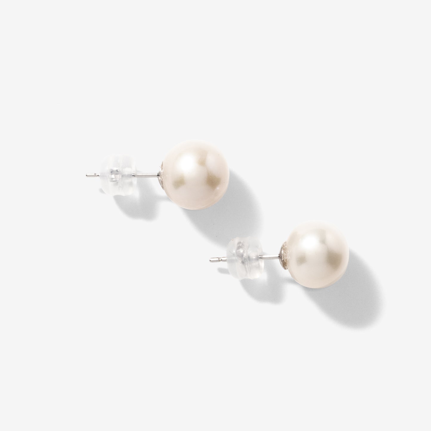 8.5-9mm Pearl Stud Earrings in 14K White Gold