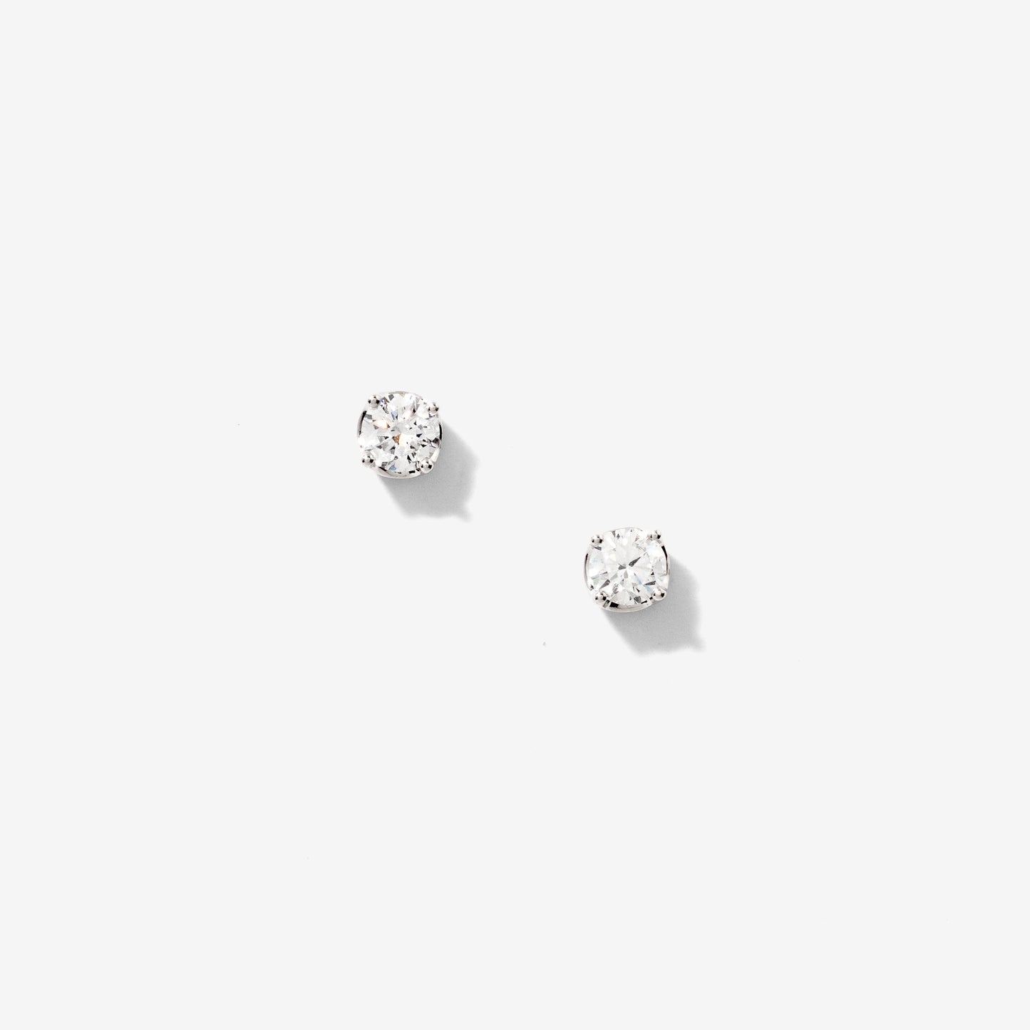 Lab Grown Diamond Stud Earrings in 14K White Gold (0.50 ct tw)