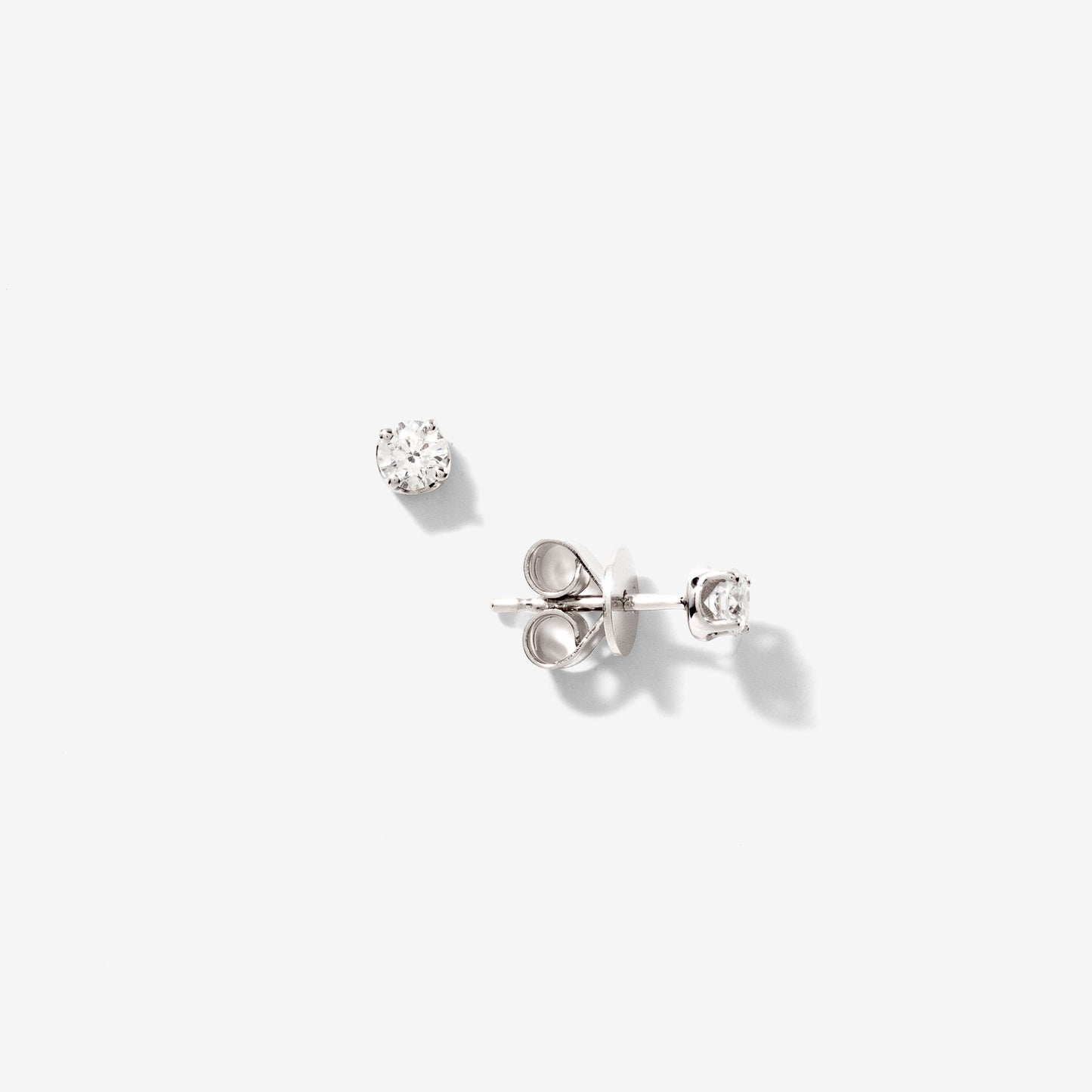 Lab Grown Diamond Stud Earrings in 14K White Gold (0.30 ct tw)