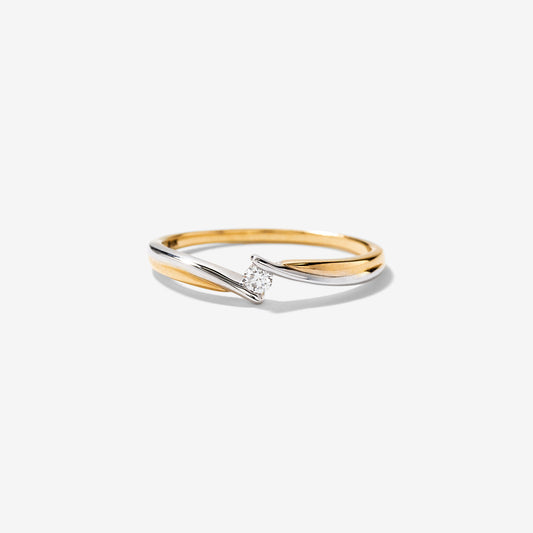 Promise Ring in 10K Yellow Gold (0.04 ct tw)