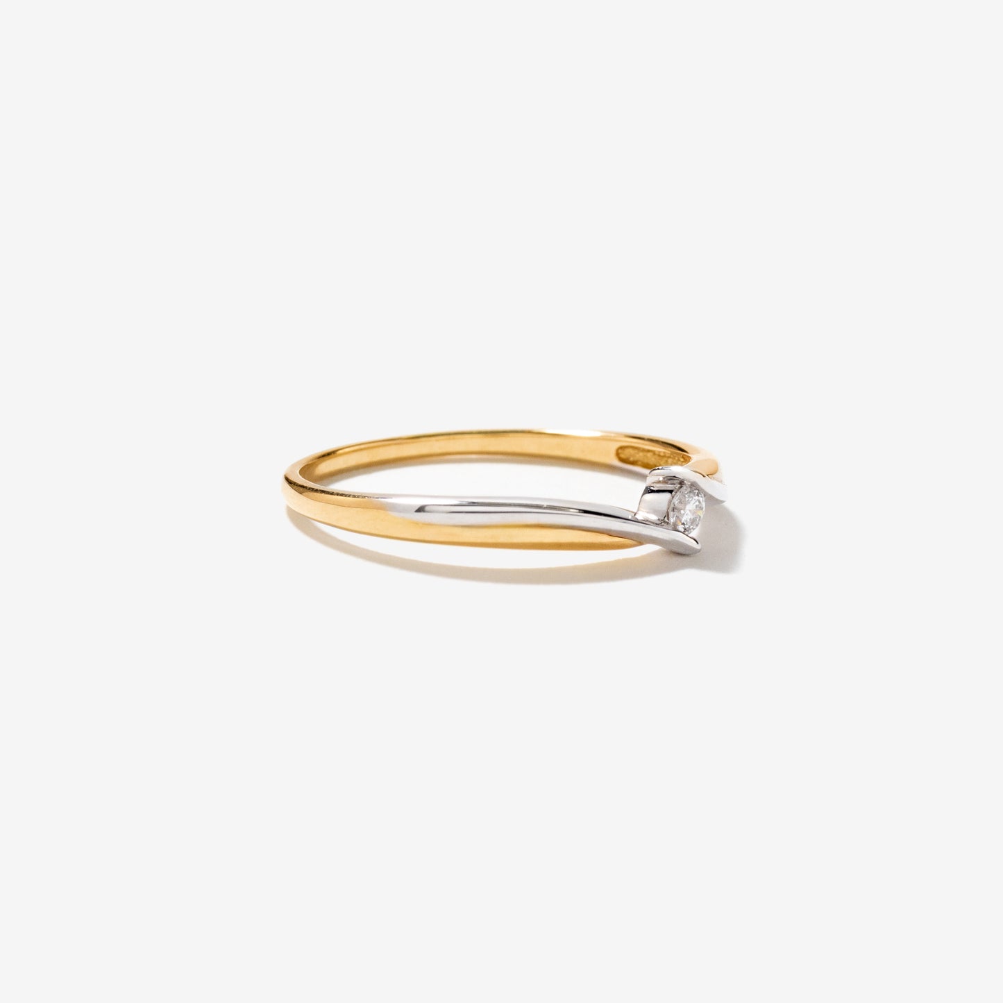Promise Ring in 10K Yellow Gold (0.04 ct tw)