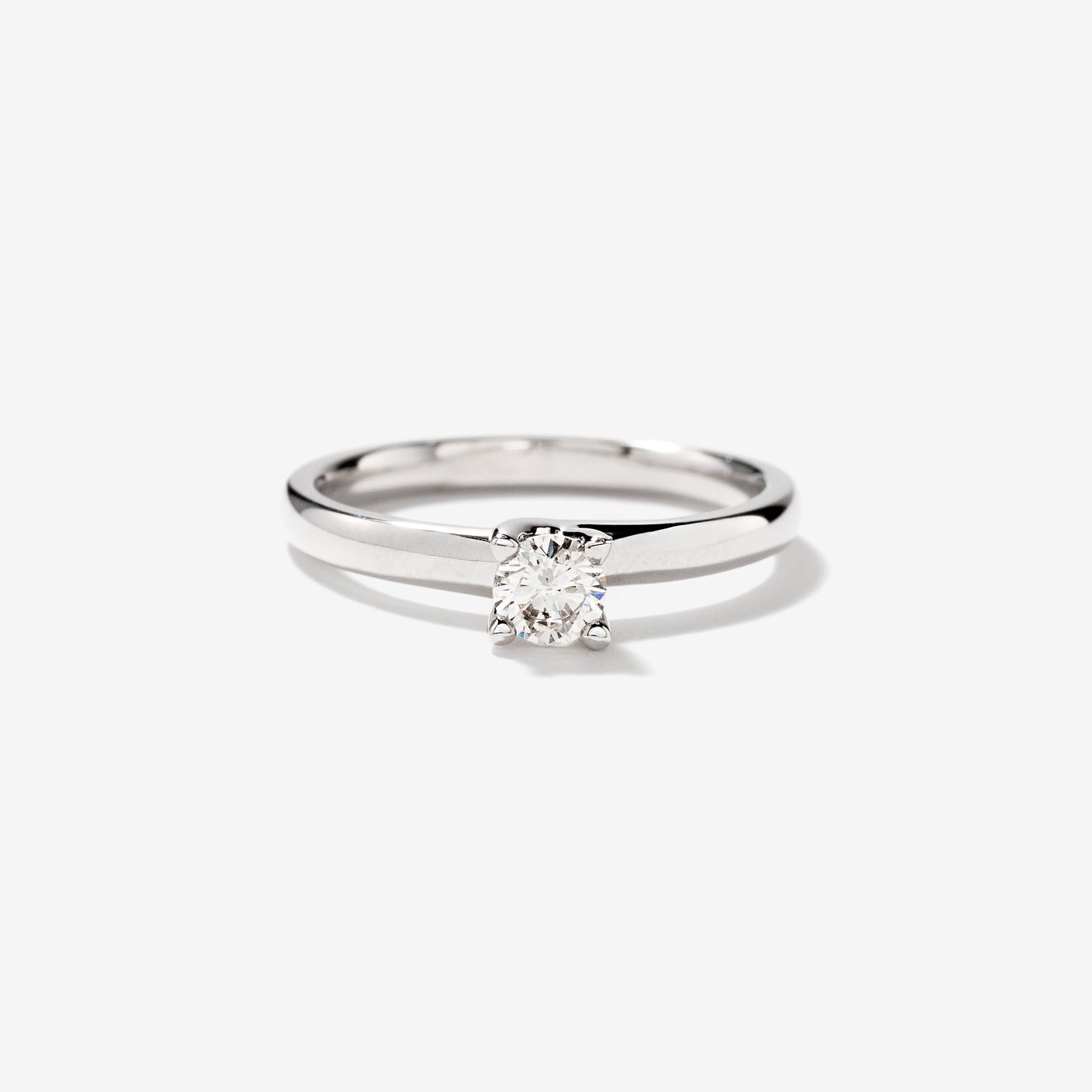 Diamond Solitaire Engagement Ring in 10K White Gold (0.25 ct tw)