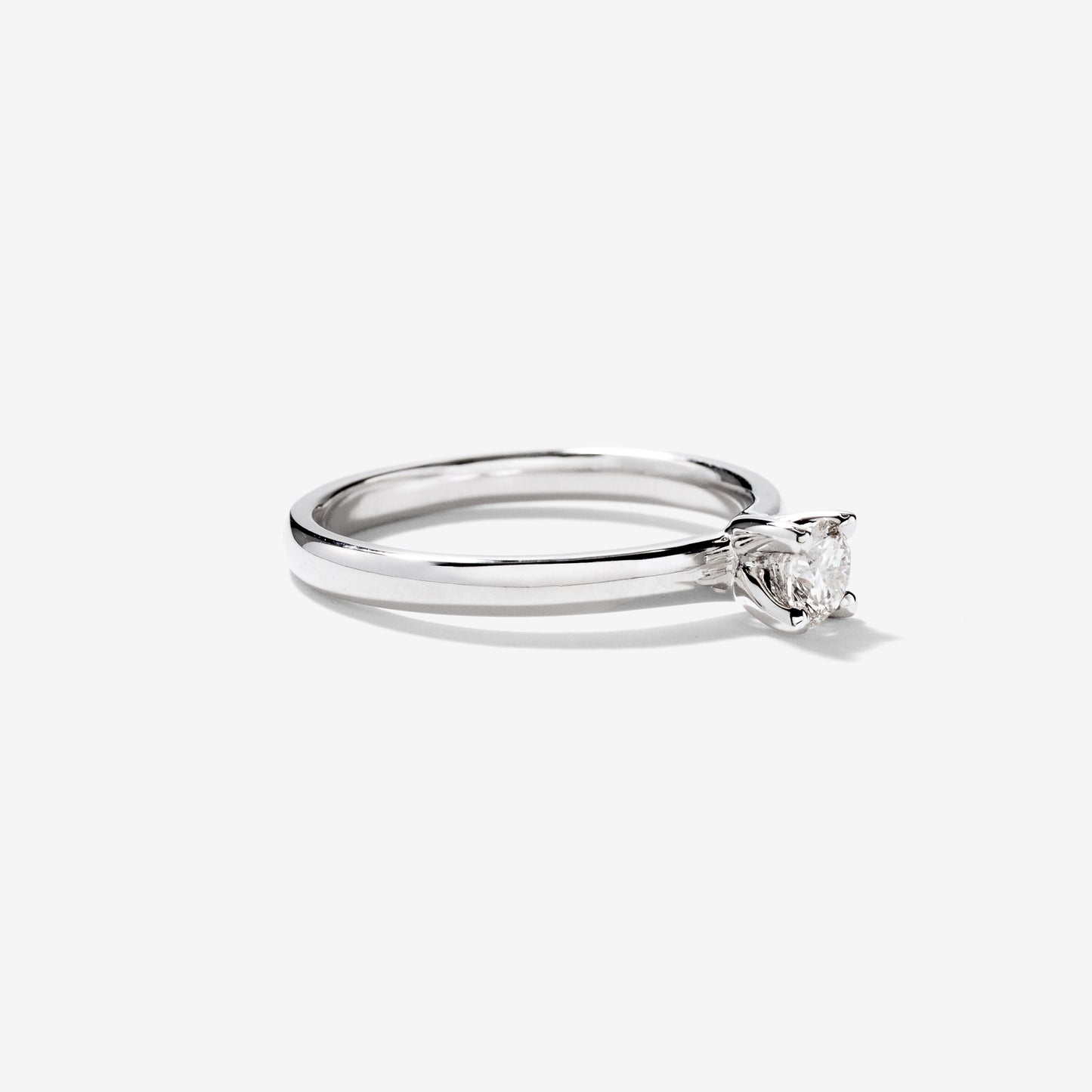 Diamond Solitaire Engagement Ring in 10K White Gold (0.25 ct tw)