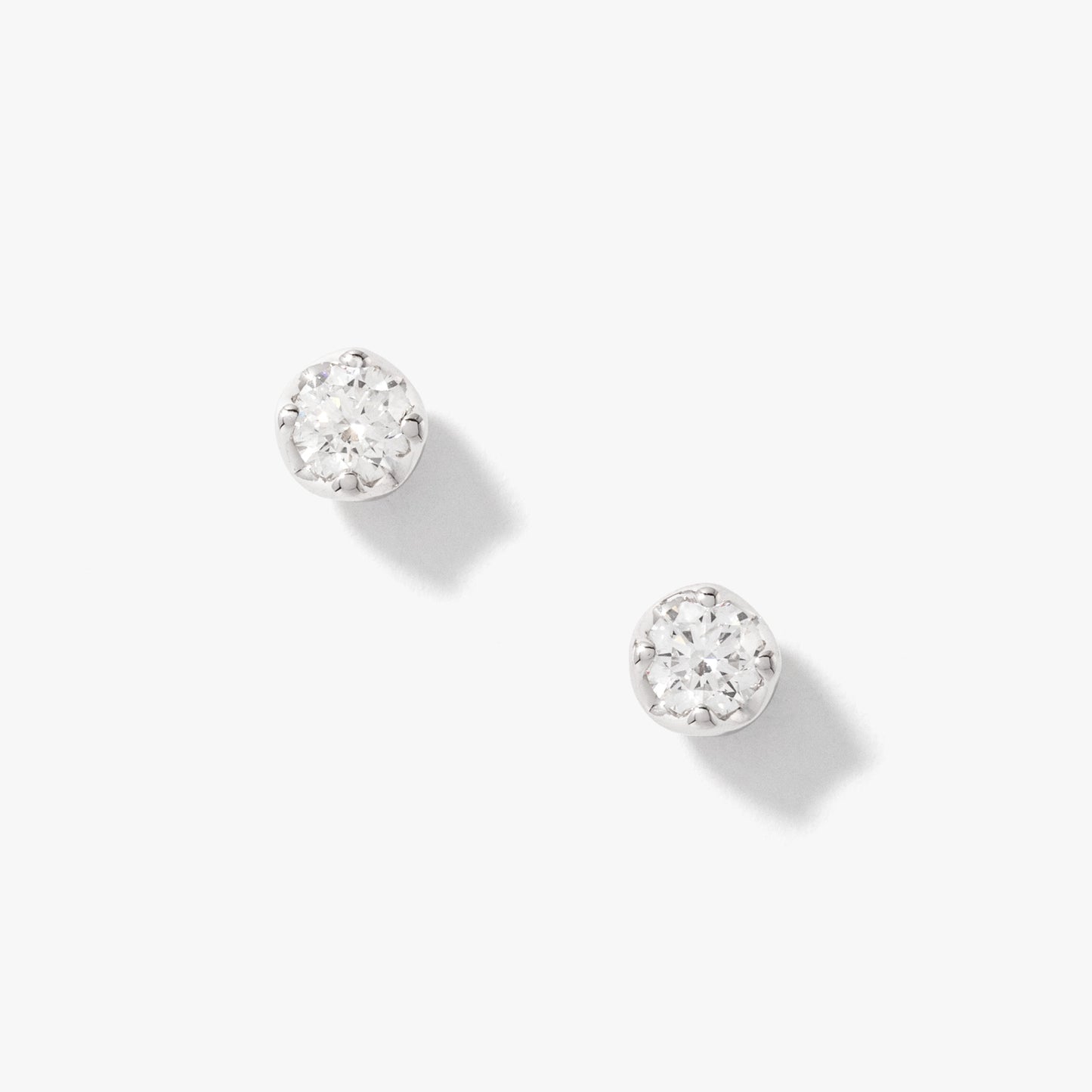 Diamond Stud Earrings in 10K White Gold (0.50 ct tw)