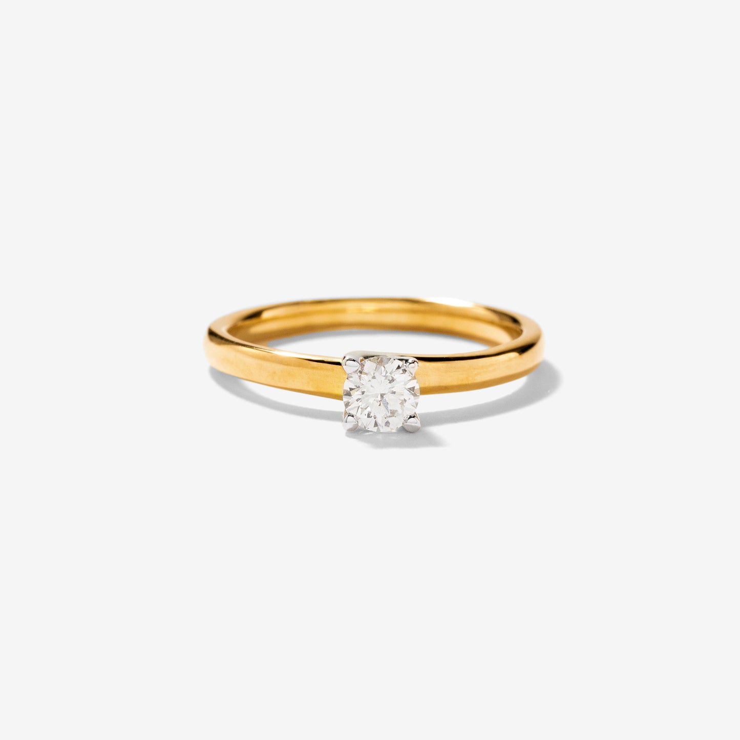 Diamond Solitaire Engagement Ring in 10K Yellow Gold (0.25 ct tw)