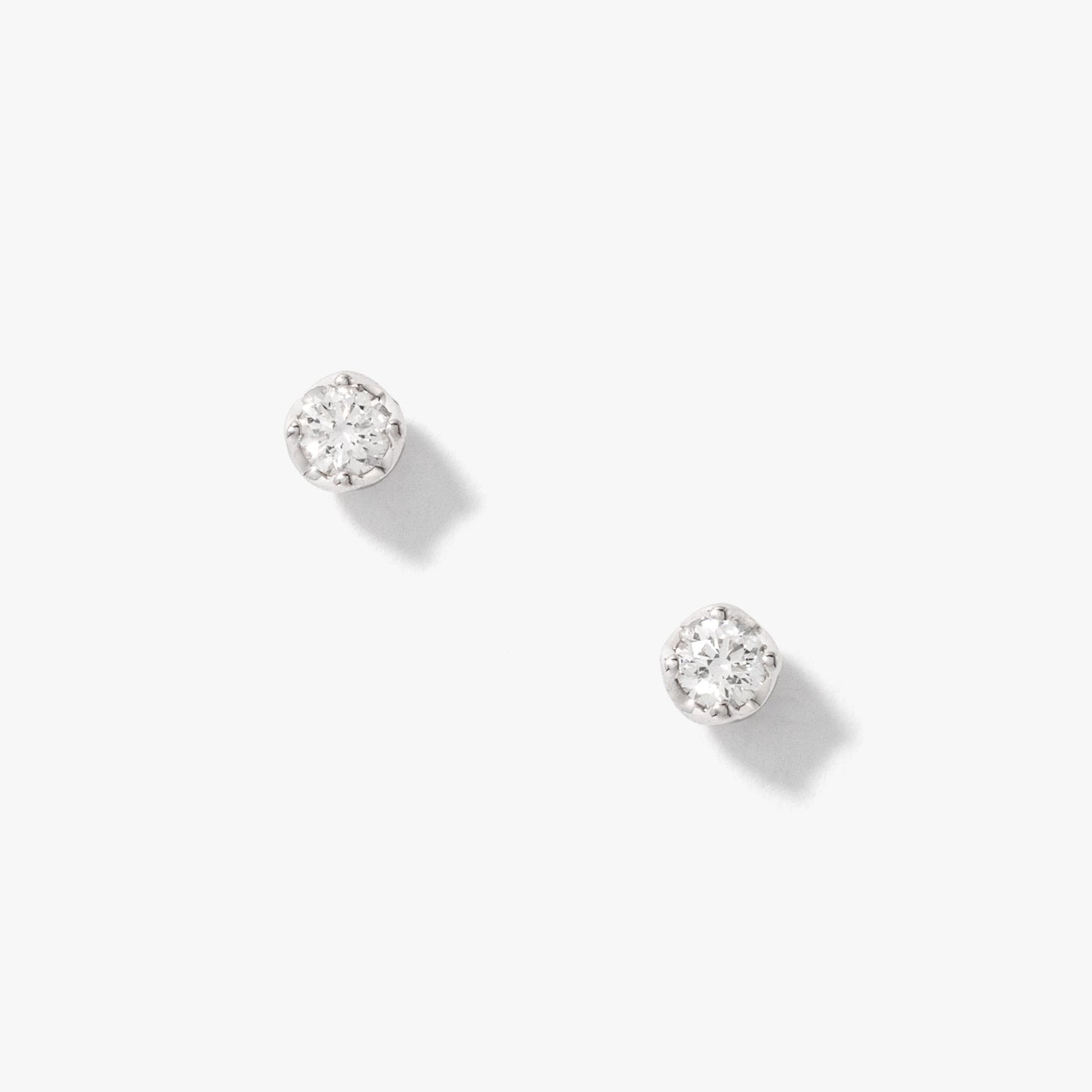 Diamond Stud Earrings in 10K White Gold (0.20 ct tw)