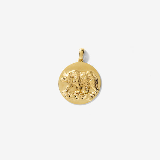 Bear Pendant in 10K Yellow Gold