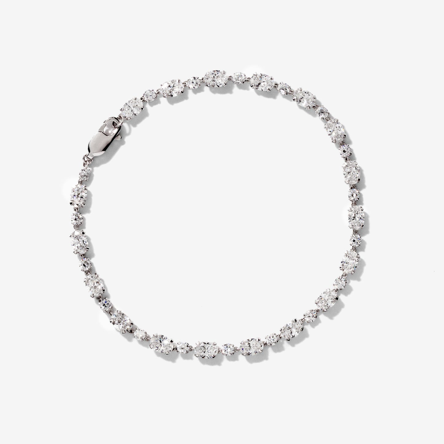 Lab Grown Diamond Bracelet in 14K White Gold (5.00 ct tw)