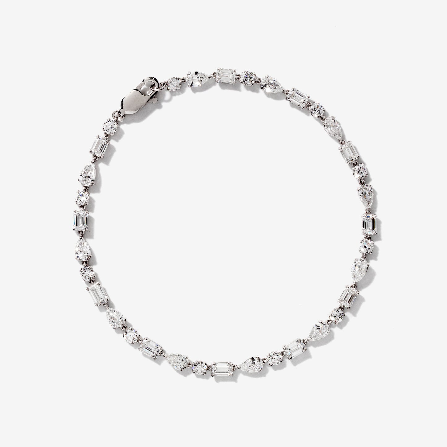 Lab Grown Diamond Bracelet in 14K White Gold (5.00 ct tw)