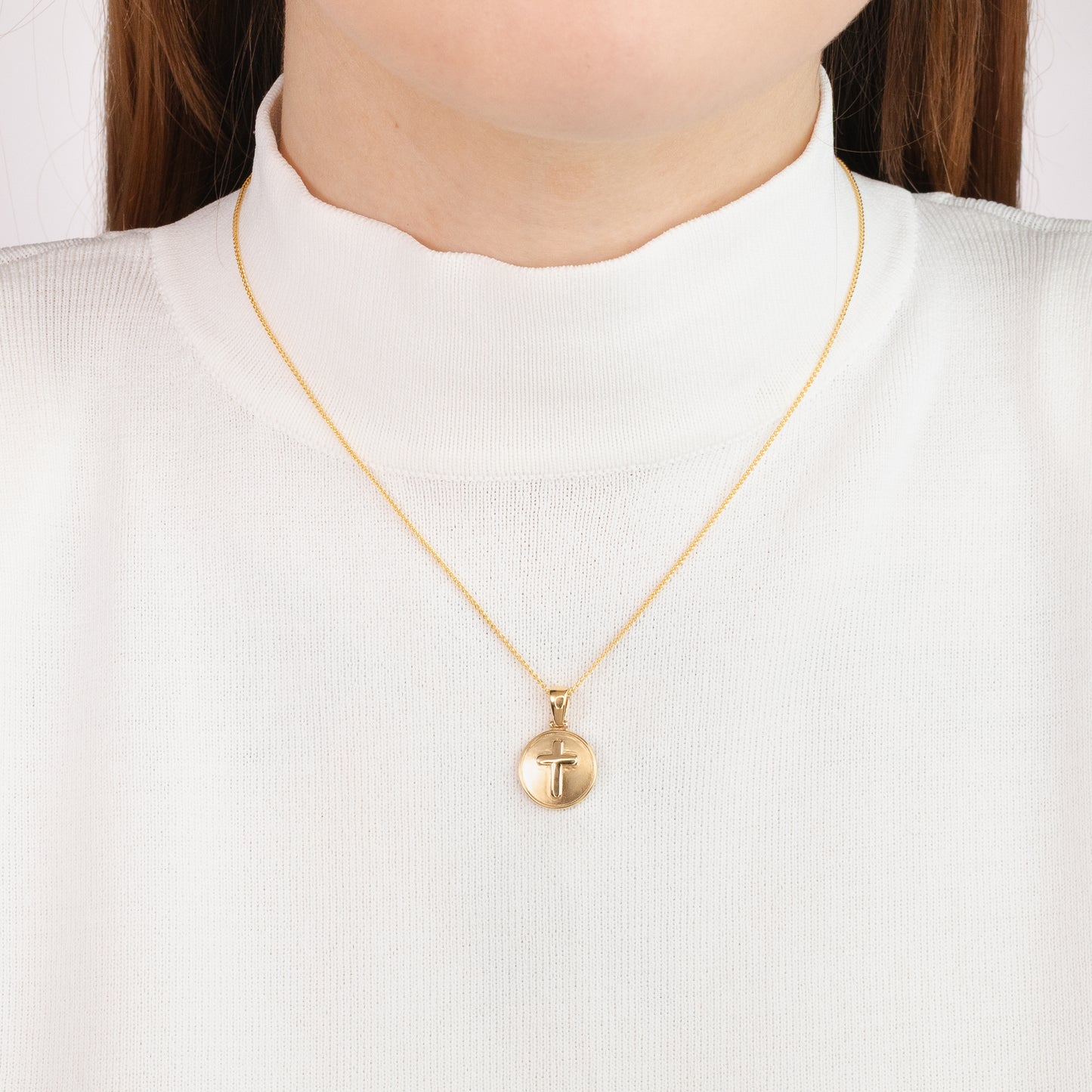 Cross Charm in 10K Yellow Gold