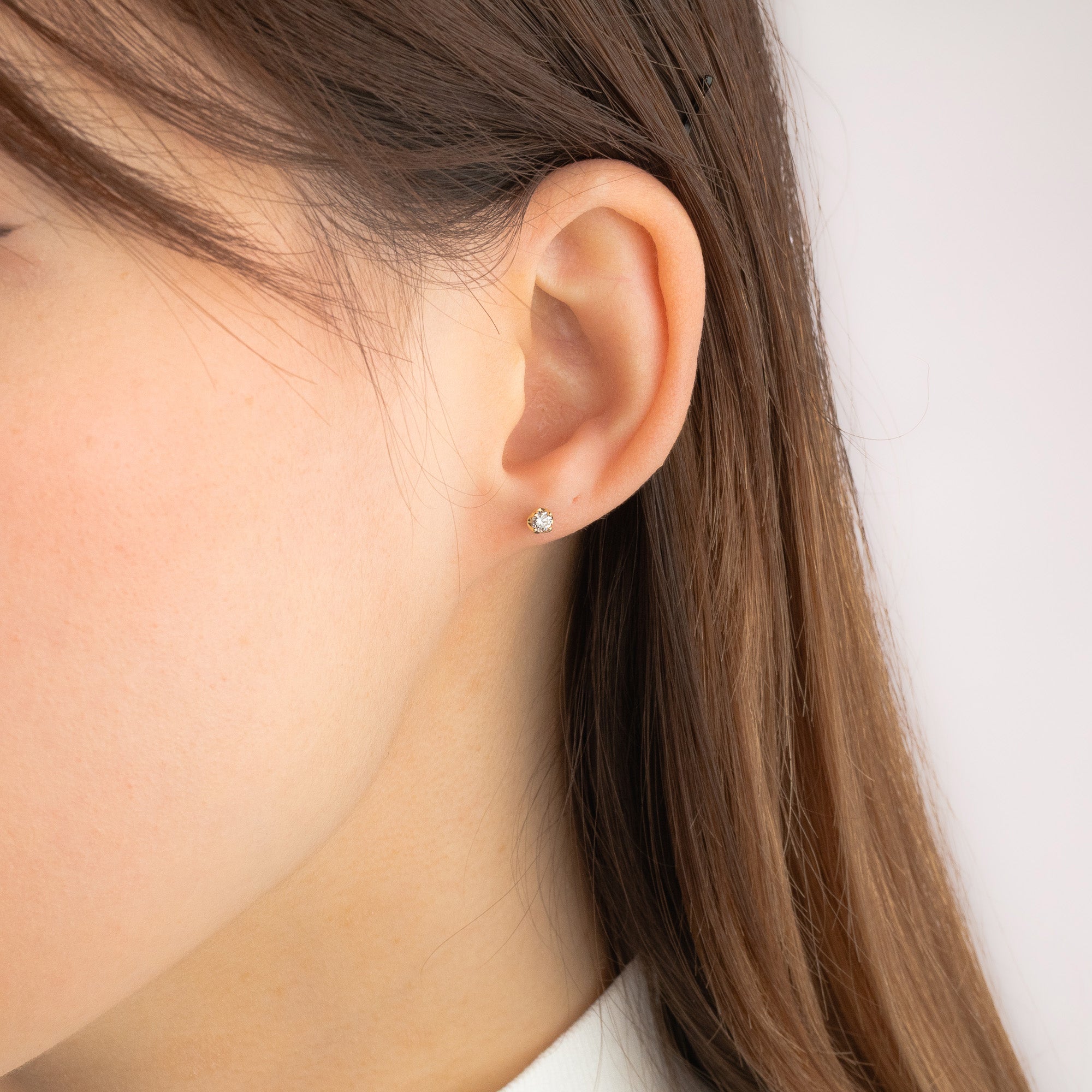 Diamond Stud Earrings in 10K Yellow Gold (0.20 ct tw)