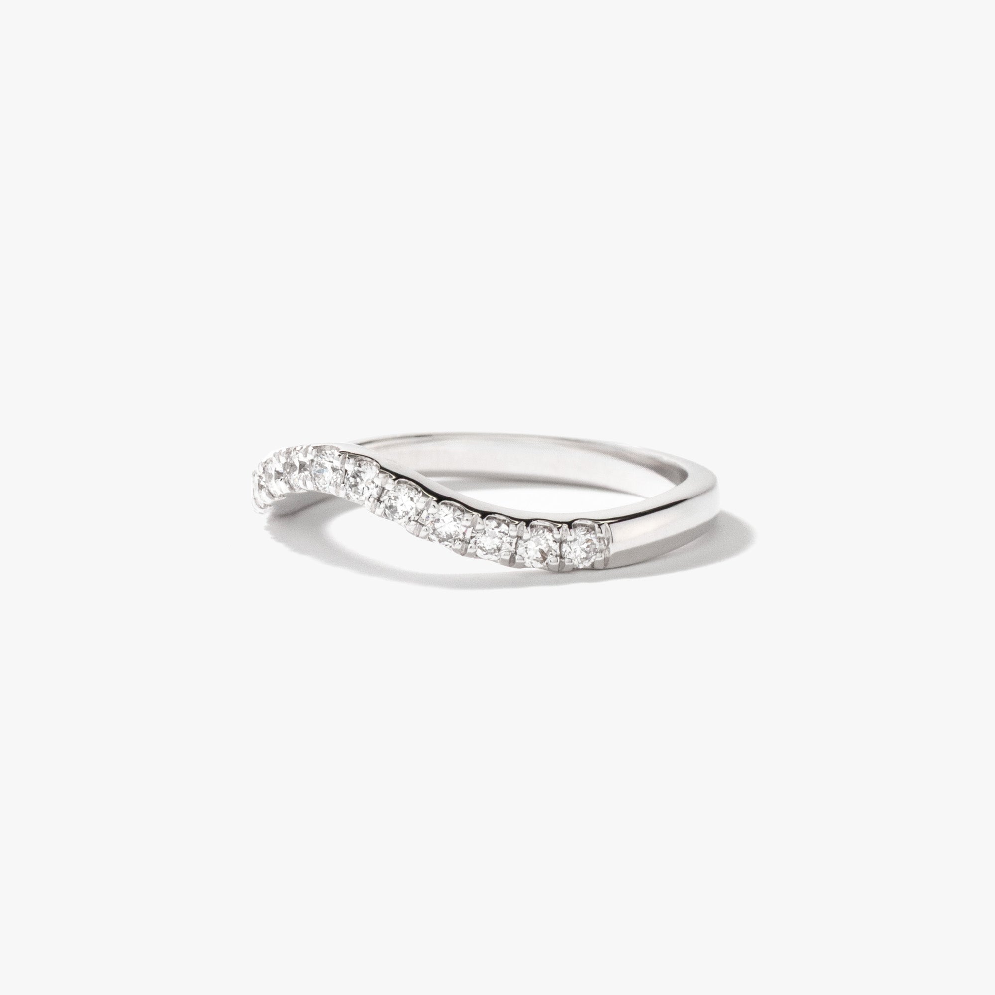 10K White Gold Diamond Matching Wedding Band (0.28 ct tw)