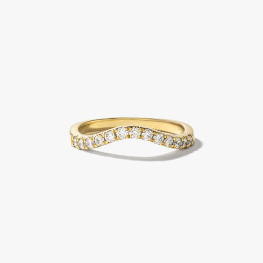 10K Yellow Gold Diamond Matching Wedding Band (0.28 ct tw)