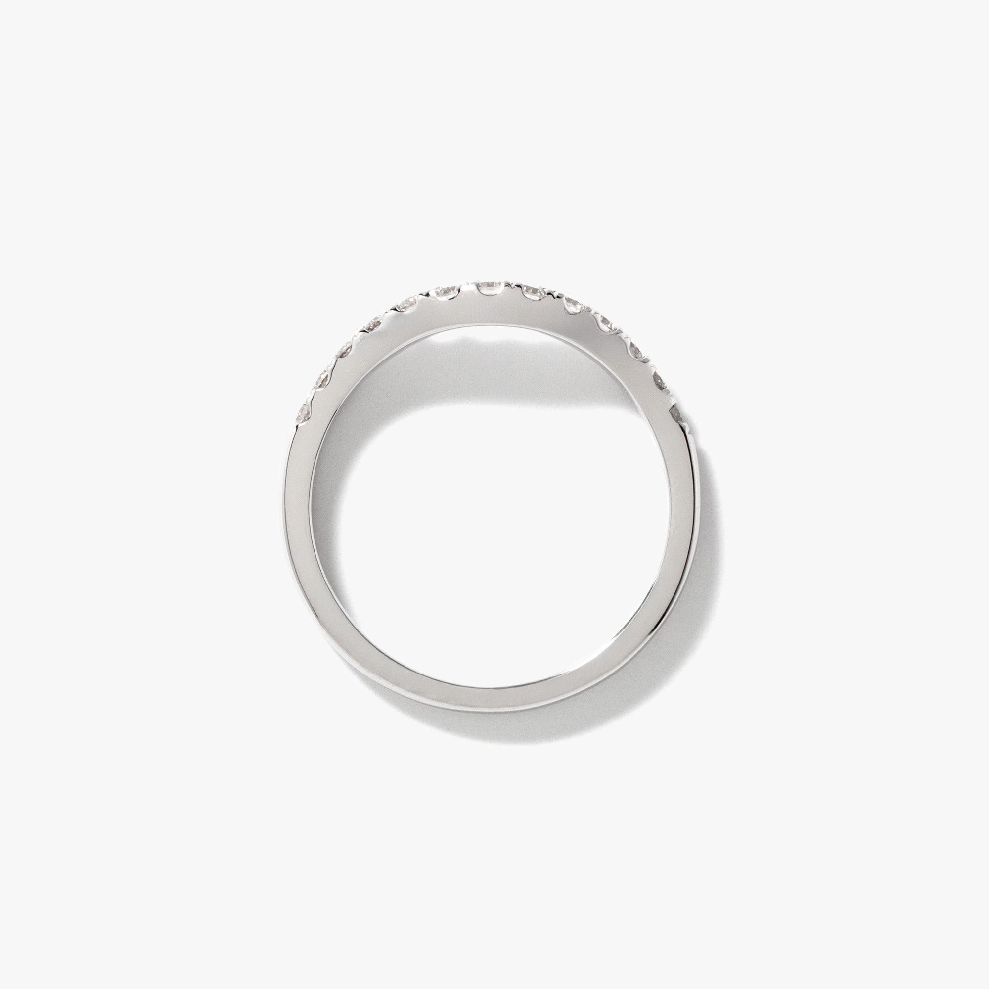 10K White Gold Diamond Matching Wedding Band (0.28 ct tw)